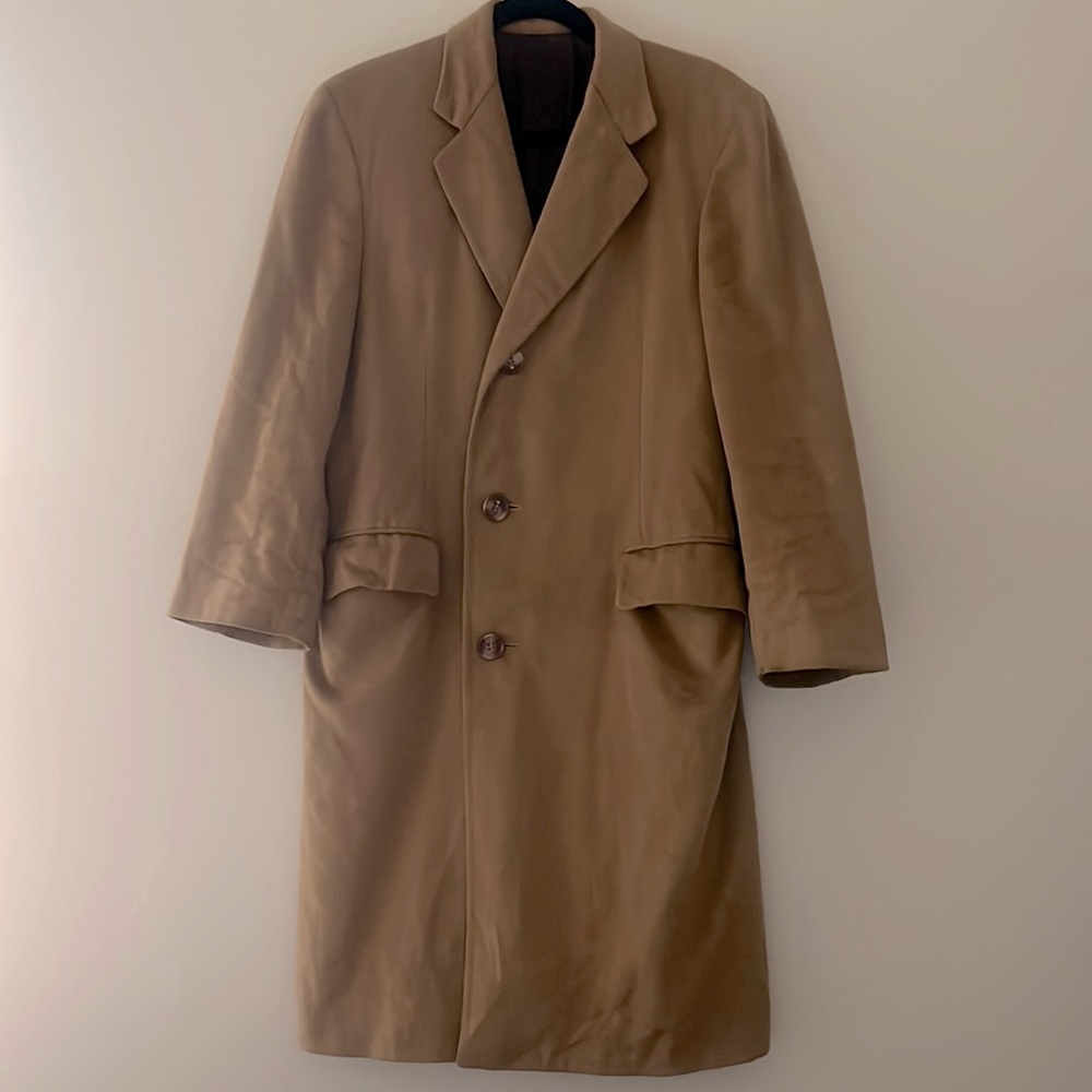 Vintage union made wool trench coat